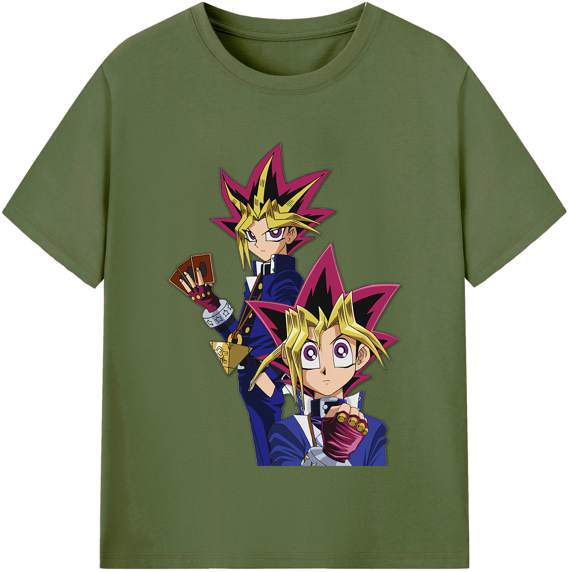（画像用） 遊☆戯☆王 Yu-Gi-Oh! 綿100％半袖Tシャツ（フロントプリント）